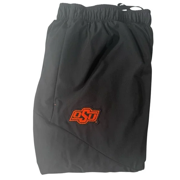 Nike OSU Oklahoma State Football Team Issued Joggers 3XL Black Dri Fit - Picture 1 of 8